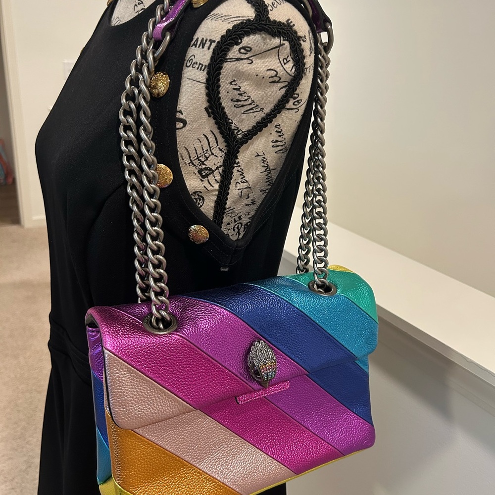 Kurt Geiger Multicolor Rainbow Shoulder Bag - Picture 6 of 16